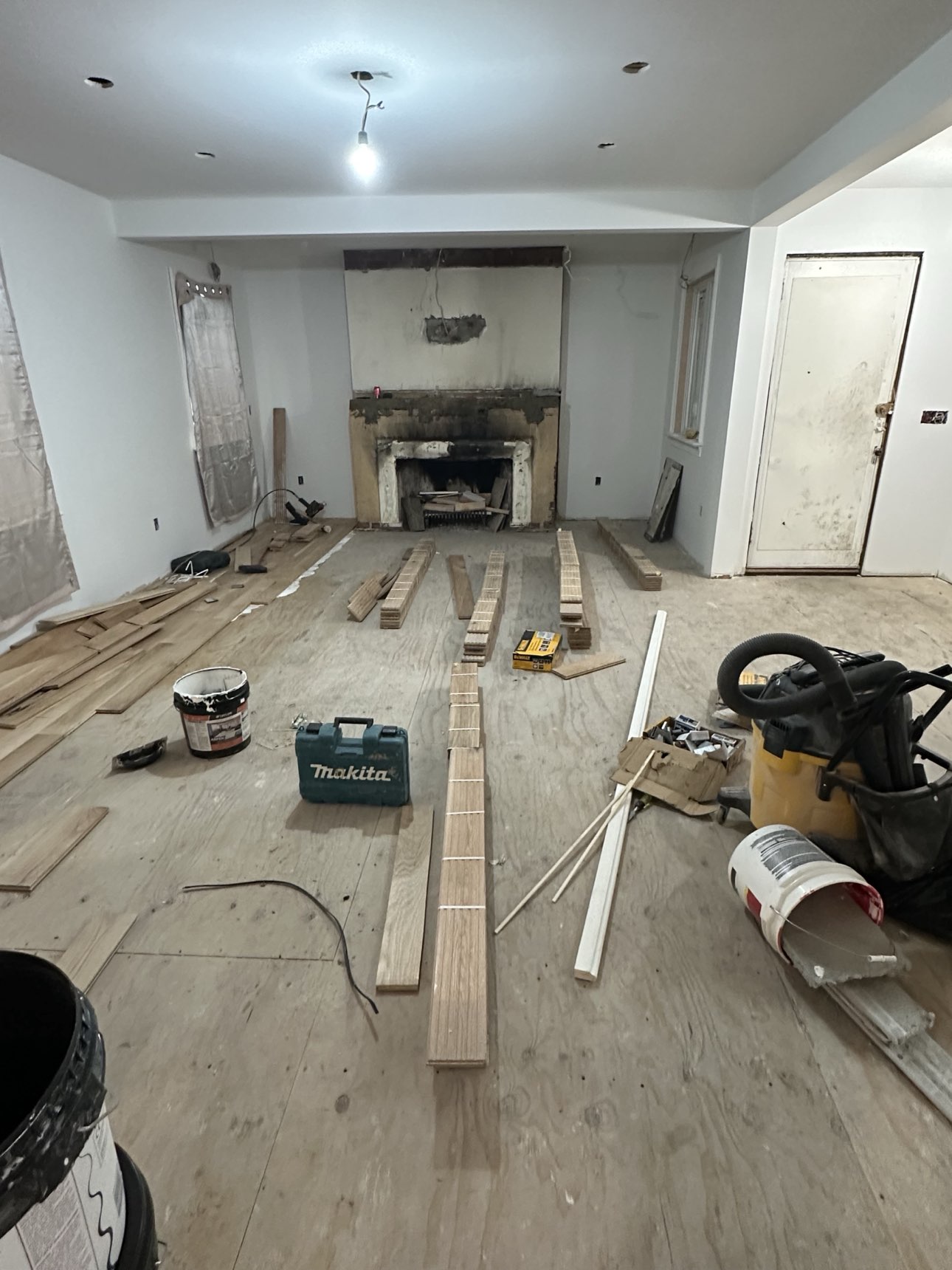 Floor preparation during renovation