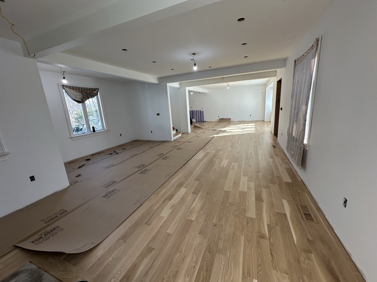 Interior framing and flooring work