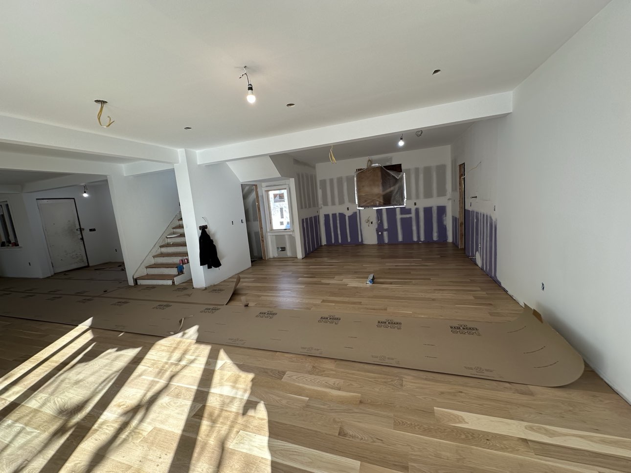 Open-concept renovation construction