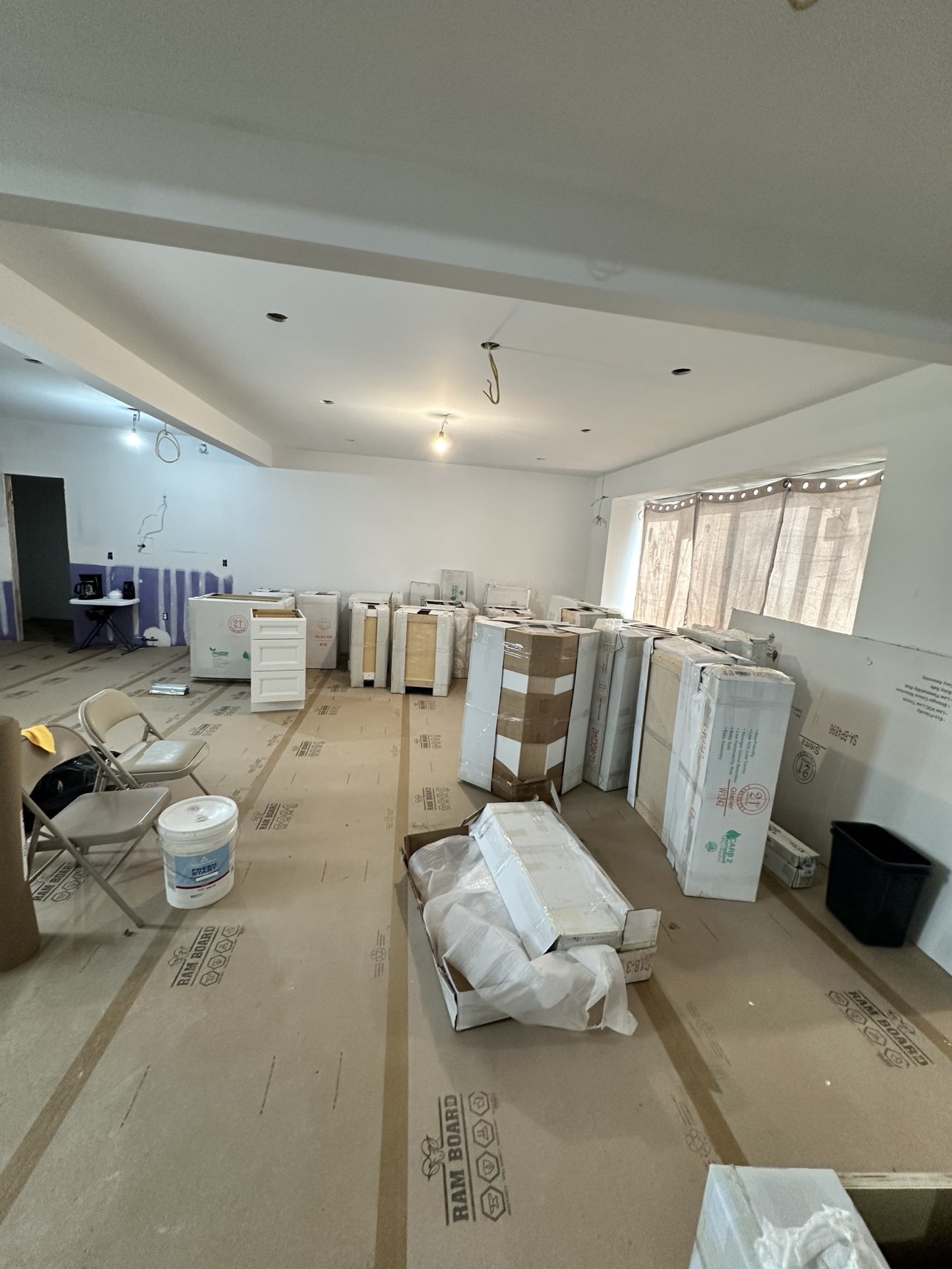 White oak flooring installation