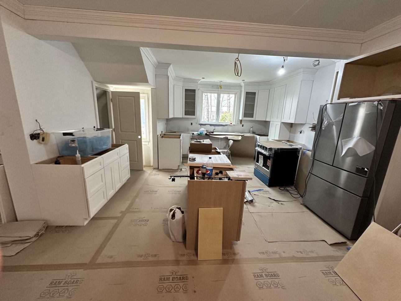 Kitchen renovation before final finishes