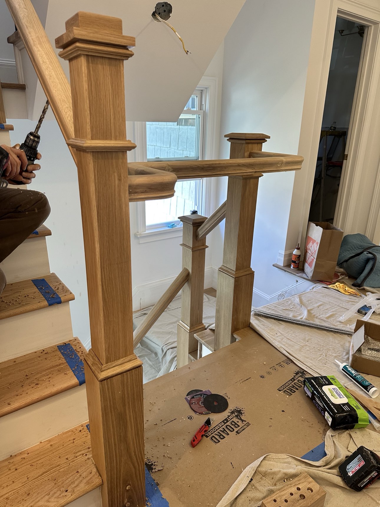 Custom kitchen installation in progress